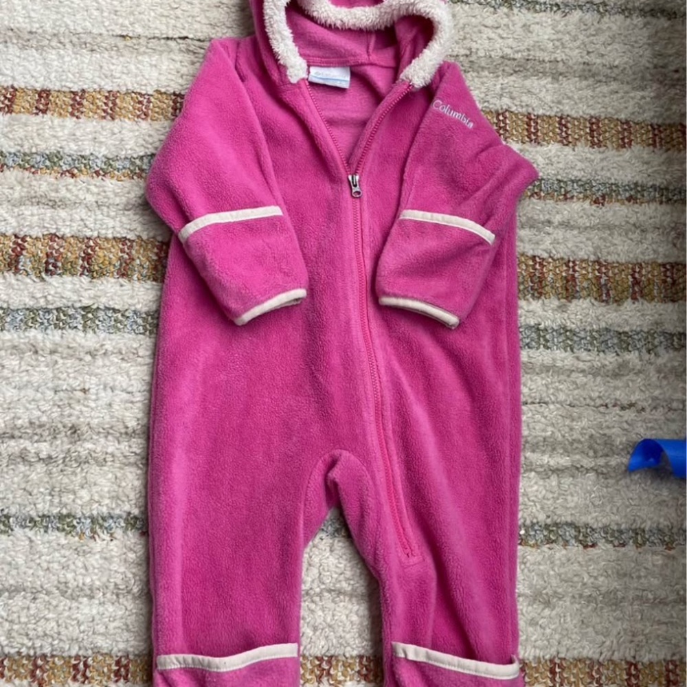 Columbia Fuchsia Fleece Baby Jumpsuit